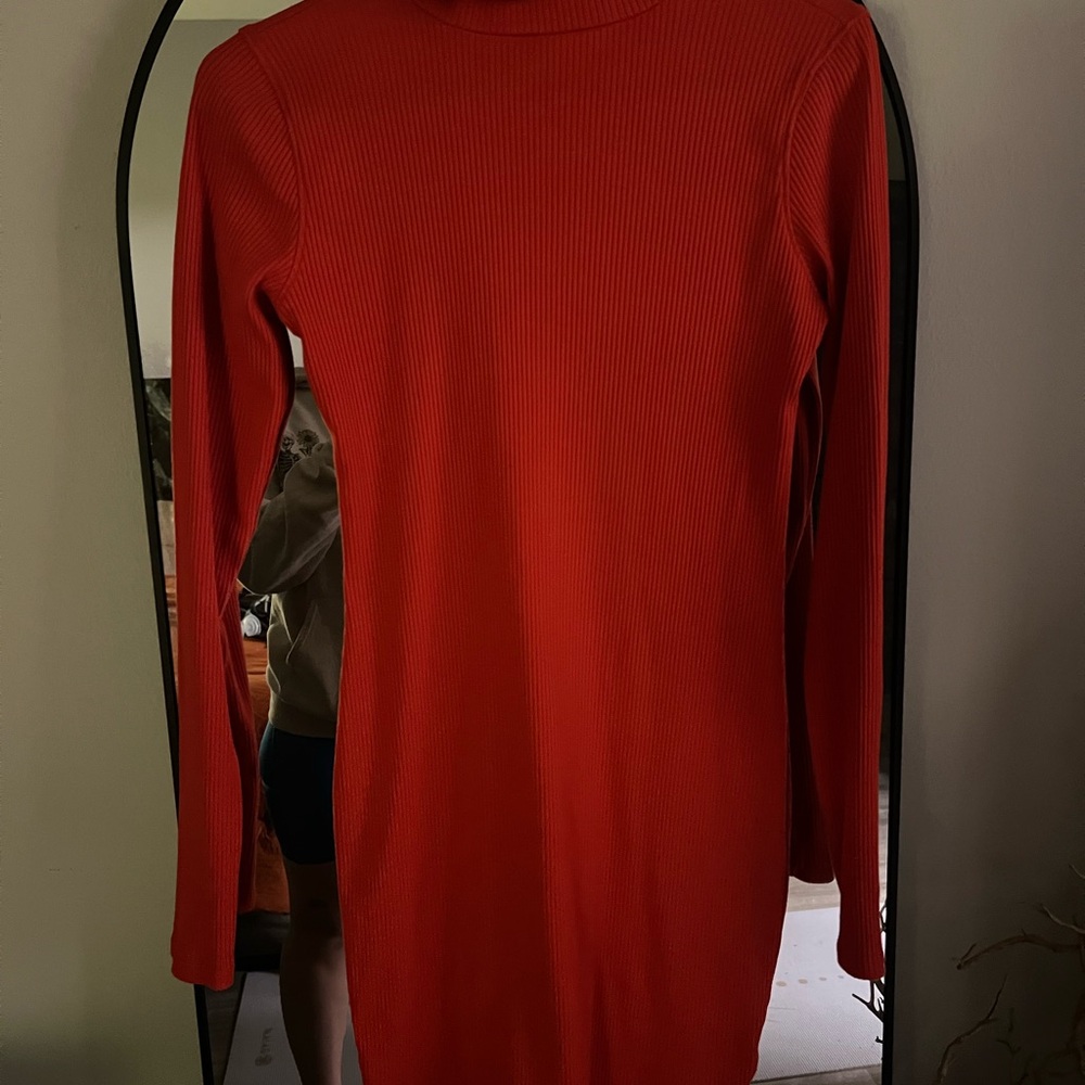 Wild Fable Red Mock Neck Bodycon Dress